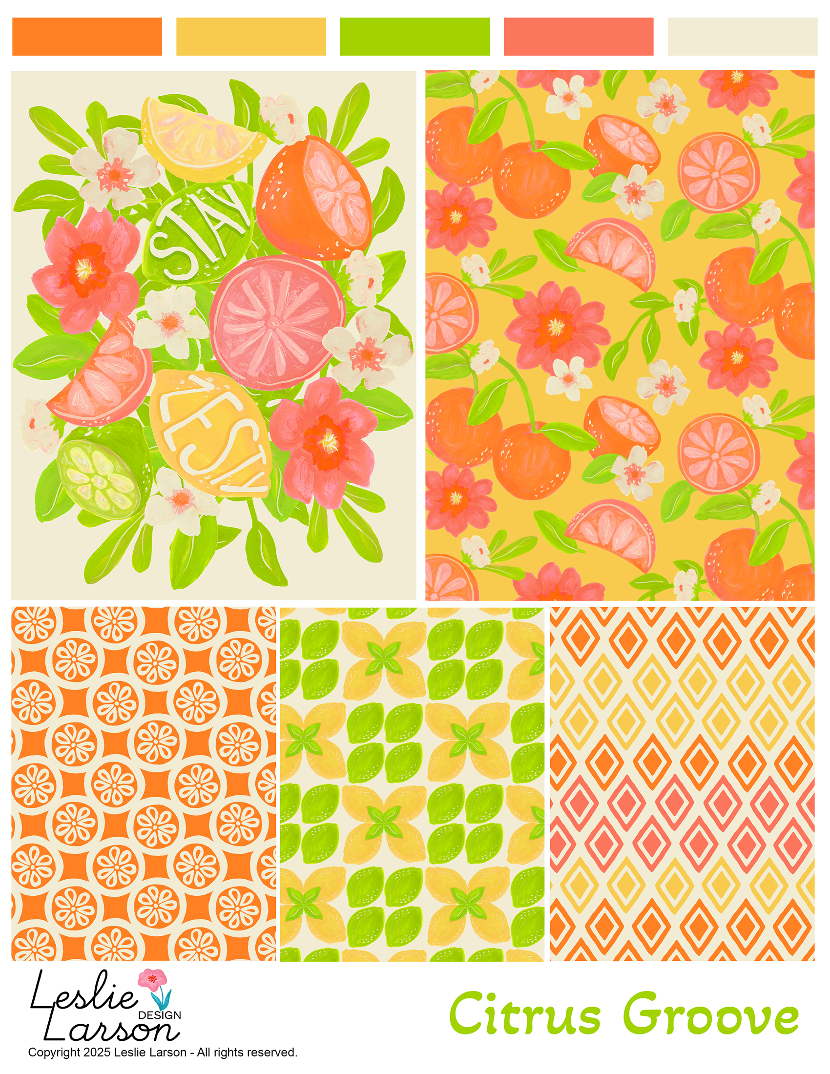 Sun-kissed Citrus by Leslie Larson