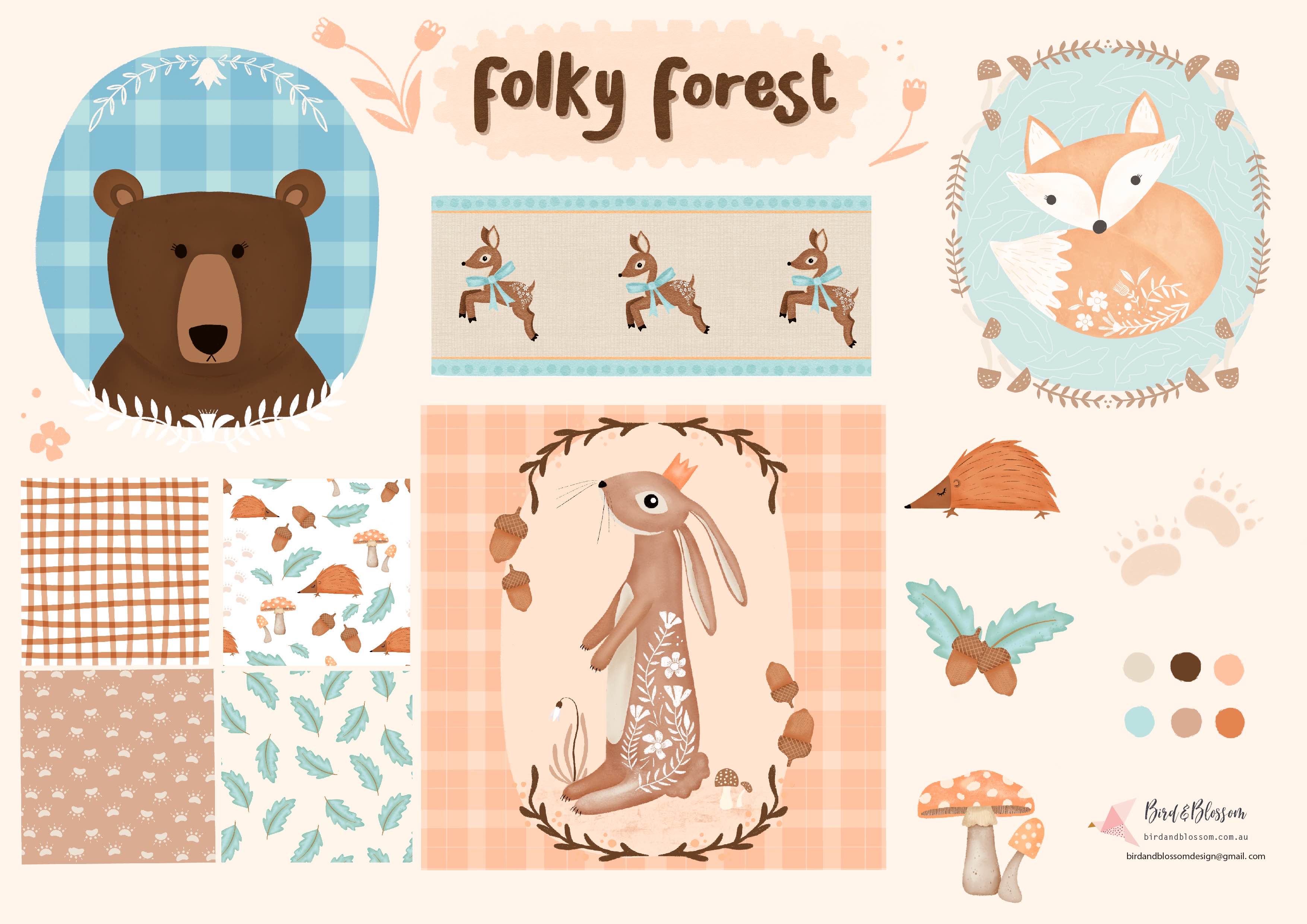 Folky Forest by Bird & Blossom