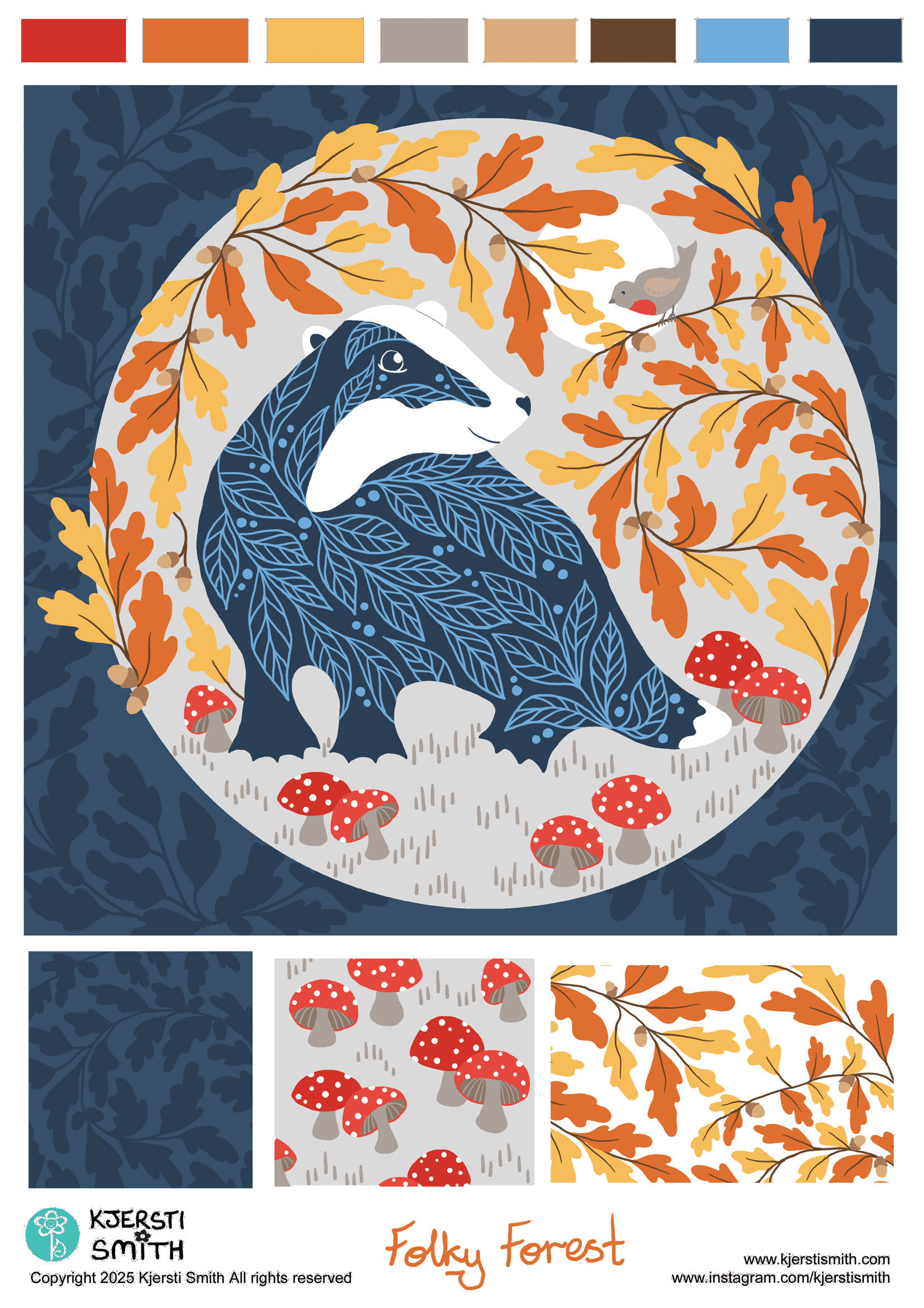 Folky Forest by Kjersti Smith