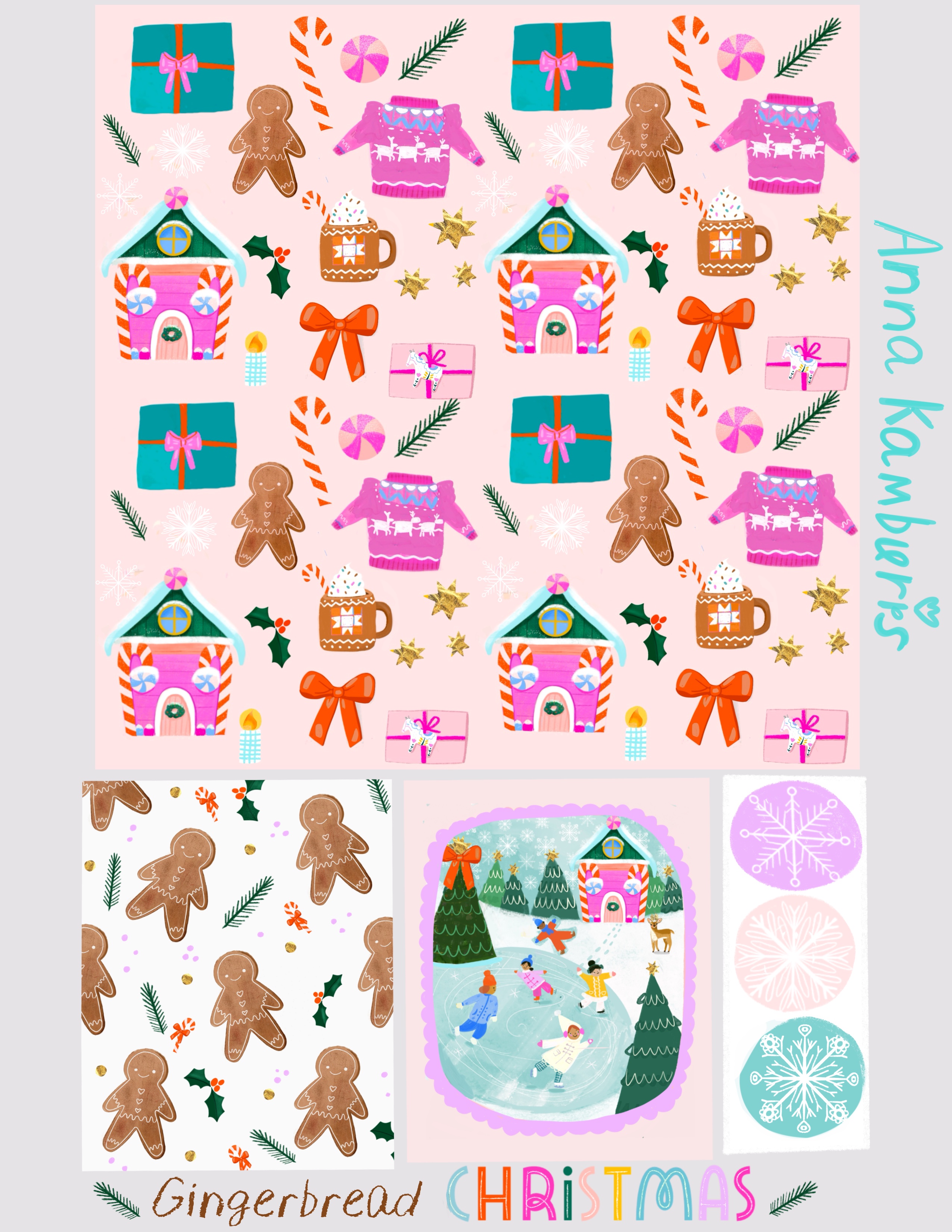 Gingerbread Christmas by Anna Kamburis