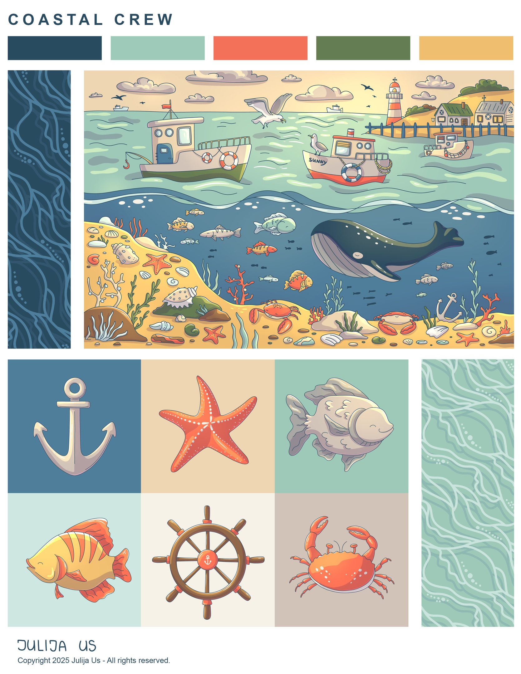 Coastal Crew by Julija Us