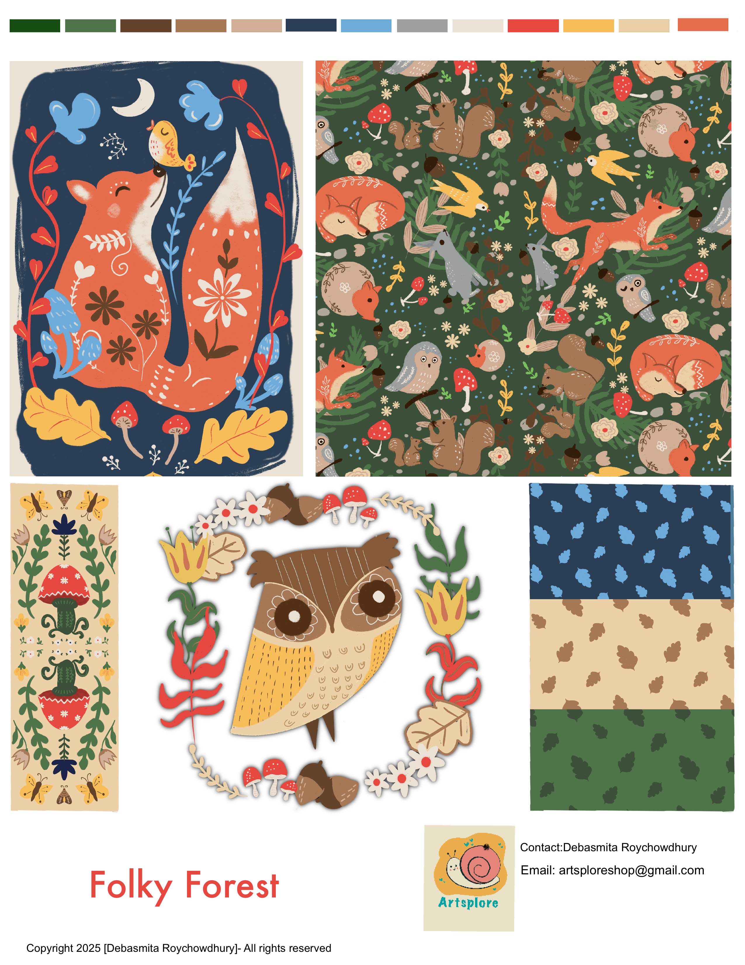 Folky Forest by Debasmita RoyChowdhury